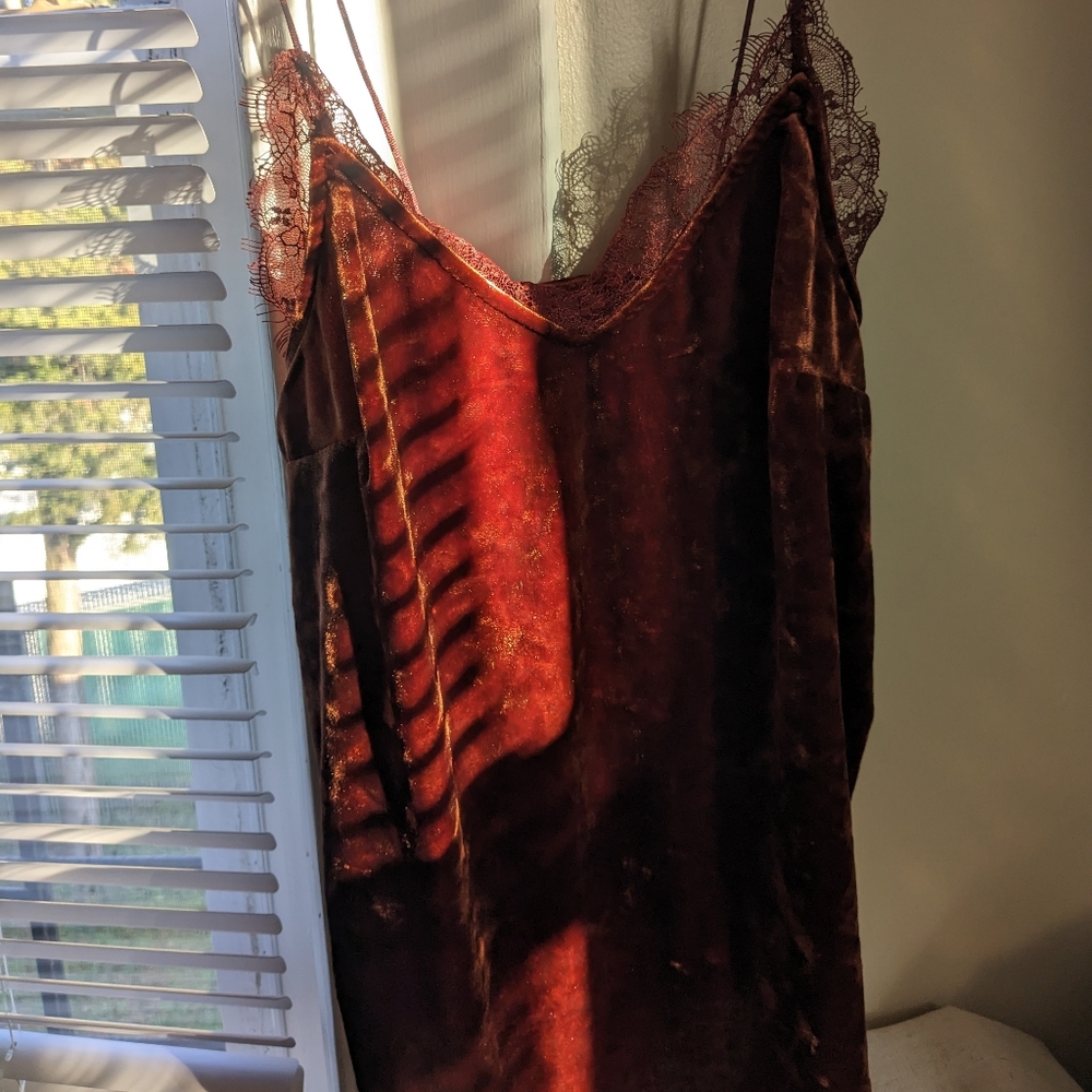 Urban outfitters velvet cami